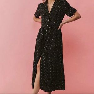 UO Mila Midi Shirt Dress - SZ S